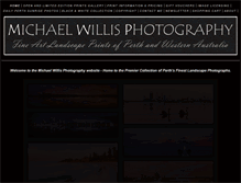Tablet Screenshot of michaelwillisphotography.com